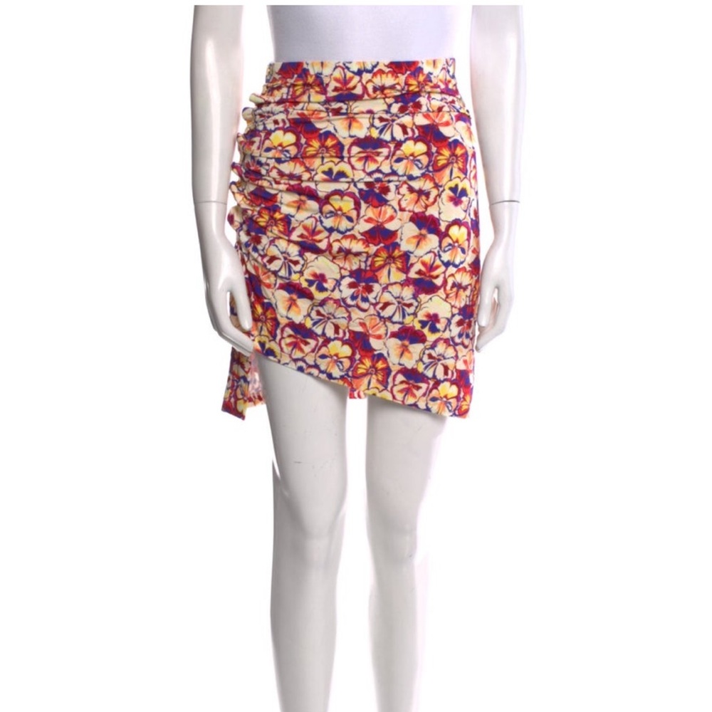 Paco Rabanne Floral mini skirt sz SM